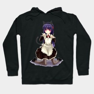 Kuroneko Anime - Sticker Hoodie